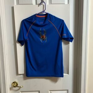 Spyder size youth large(14/16) blue 100% polyester shirt.